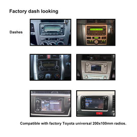 CAC F9TY78K1 9 Inch Fascia Kit Compatible with Toyota Universal No SWC