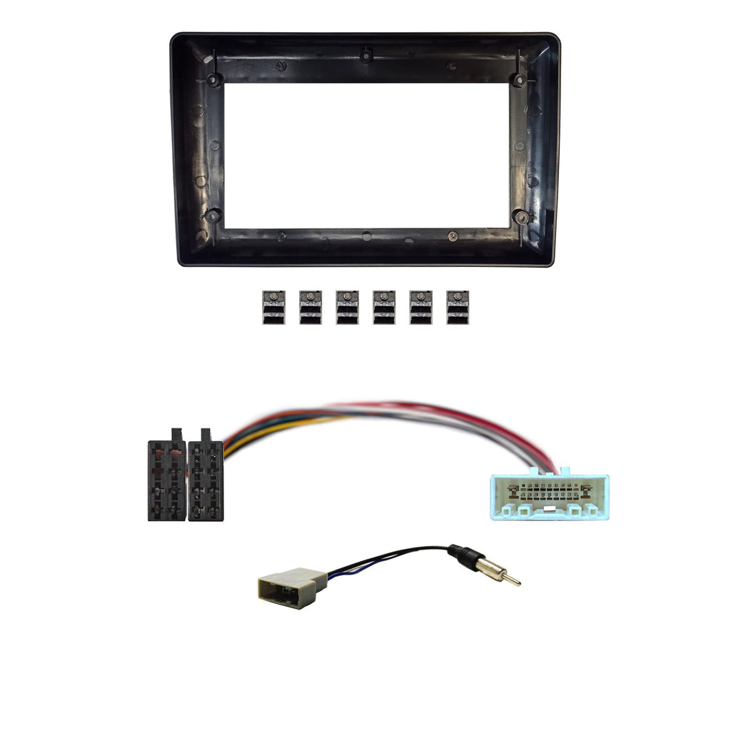 CAC F9UVK2 9 Inch Fascia Kit Compatible with Nissan Cube 2008-2019 Navara D22 2006-2015 Dash 1 No SWC