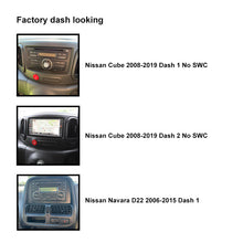 Load image into Gallery viewer, CAC F9UVK2 9 Inch Fascia Kit Compatible with Nissan Cube 2008-2019 Navara D22 2006-2015 Dash 1 No SWC