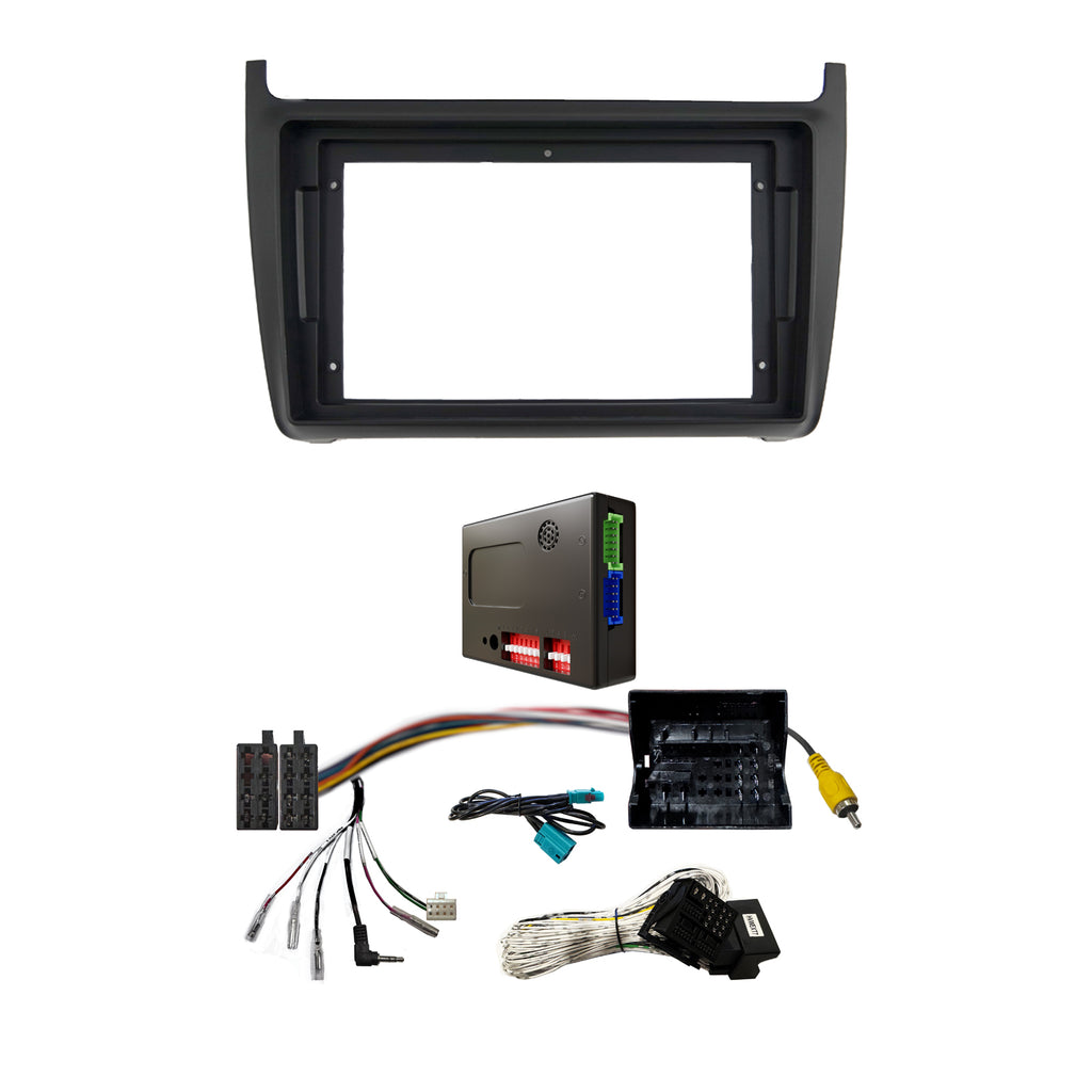 CAC F9VW3K 9 Inch Fascia Kit Compatible with Volkswagen Polo 2015-2017