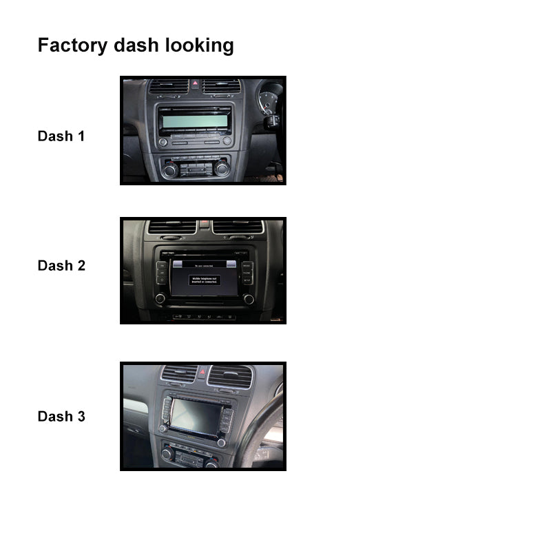 CAC F9VW4K1 9 Inch Fascia Kit Compatible with Volkswagen Golf 2009-2013 MK6