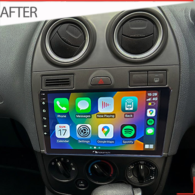 Nakamichi Android NA9FORDTRANSIT20072013 Wireless Apple Carplay Android Auto Sat Nav Solution compatible with Ford Fiesta 2006-2008