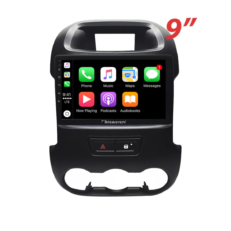 Nakamichi Android NA9FORDRANGER20122015 Wireless Apple Carplay Android Auto Sat Nav Solution compatible with Ford Ranger 2012-2015