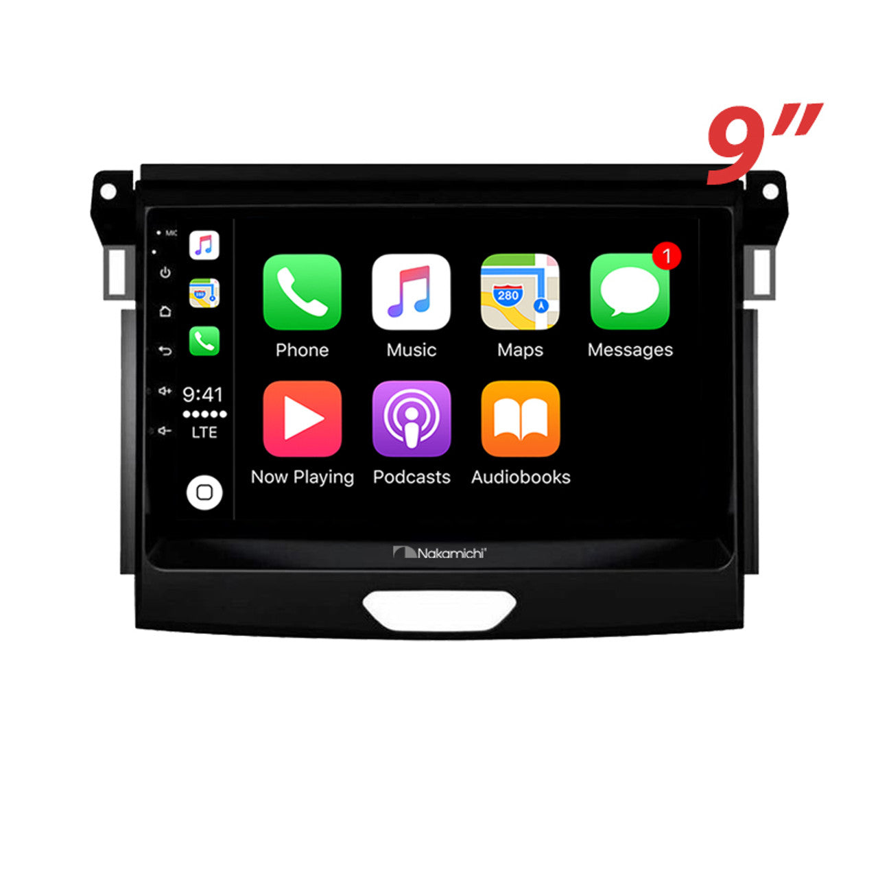 Nakamichi Android NA9FORDRANGER2015ON Wireless Apple Carplay Android Auto Sat Nav Solution compatible with Ford Ranger 2015 on