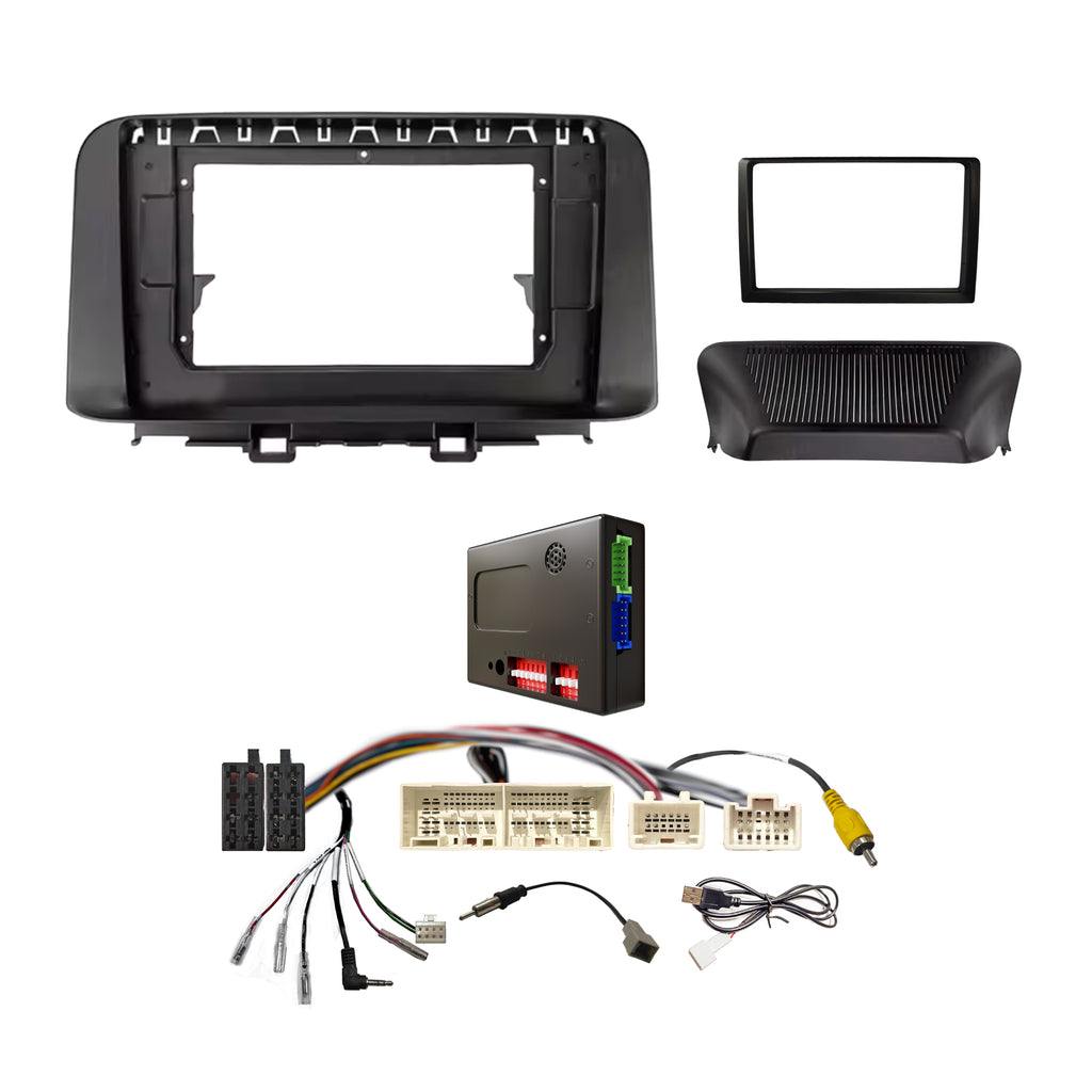 CAC FXHY39K1 9 Inch Fascia Kit Compatible with Hyundai Kona 2017-2022 Dash 1 2 Standard