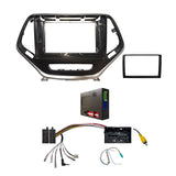 CAC FXJP3K1 9 Inch Fascia Kit Compatible with Jeep Cherokee 2015+ Dash 1 2