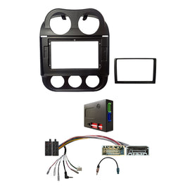 CAC FXJP4K 9 Inch Fascia Kit Compatible with Jeep Compass Patriot 2010-2016