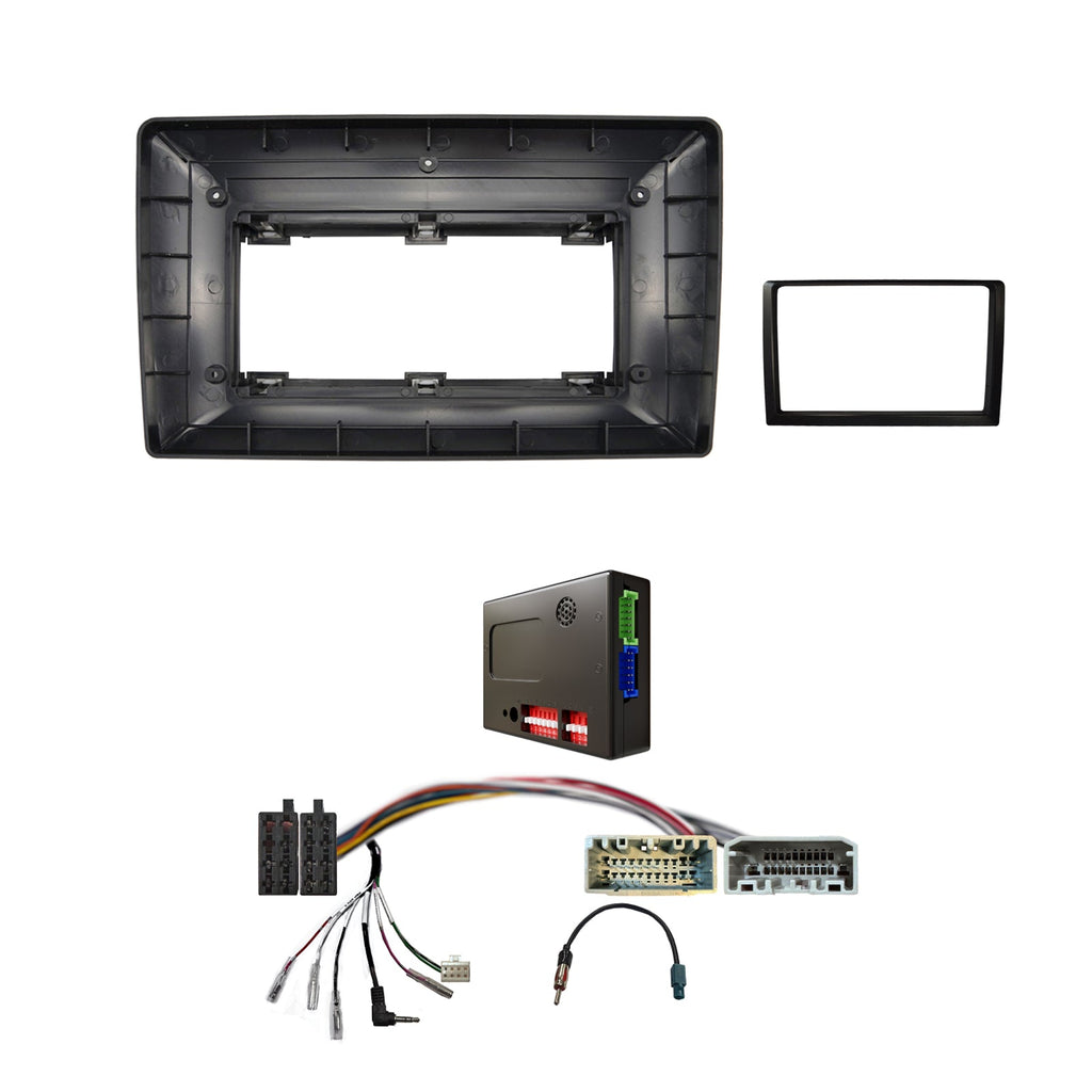 CAC FXJP8K 9 Inch Fascia Kit Compatible with Jeep Wrangler Cherokee Commander Chrysler Dodge