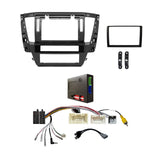 CAC FXMT24K2 9 Inch Fascia Kit Compatible with Mitsubishi Pajero Sport 2020+ Dash 1 Rockford Fosgate Factory 360° Camera