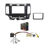 CAC FXMT6K2 9 Inch Fascia Kit Compatible with Mitsubishi Lancer 2007-2013 Dash 2