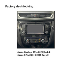 CAC FXNS24K2 9 Inch Fascia Kit Compatible with Nissan Qashqai X-Trail 2014-2022 Dash 2 With Factory Nav or 360° Camera