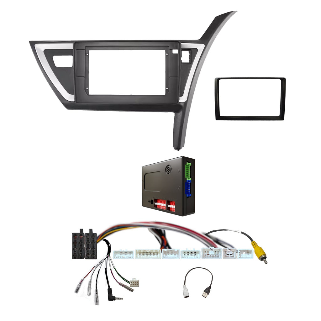 CAC FXTY27K1 9 Inch Fascia Kit Compatible with Toyota Corolla 2012-2015 Hatch