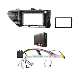 CAC FXTY42K2 9 Inch Fascia Kit Compatible with Toyota Hilux 2015-2020 Factory JBL Amplified 360° Camera