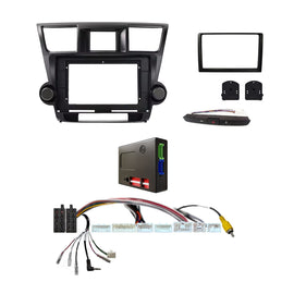 CAC FXTY43K1 9 Inch Fascia Kit Compatible with Toyota Kluger 2007-2013 Dash 1