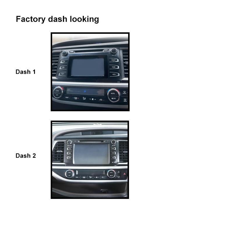 CAC FXTY44K1 9 Inch Fascia Kit Compatible with Toyota Kluger 2014-2019 Dash 1 Dash 2