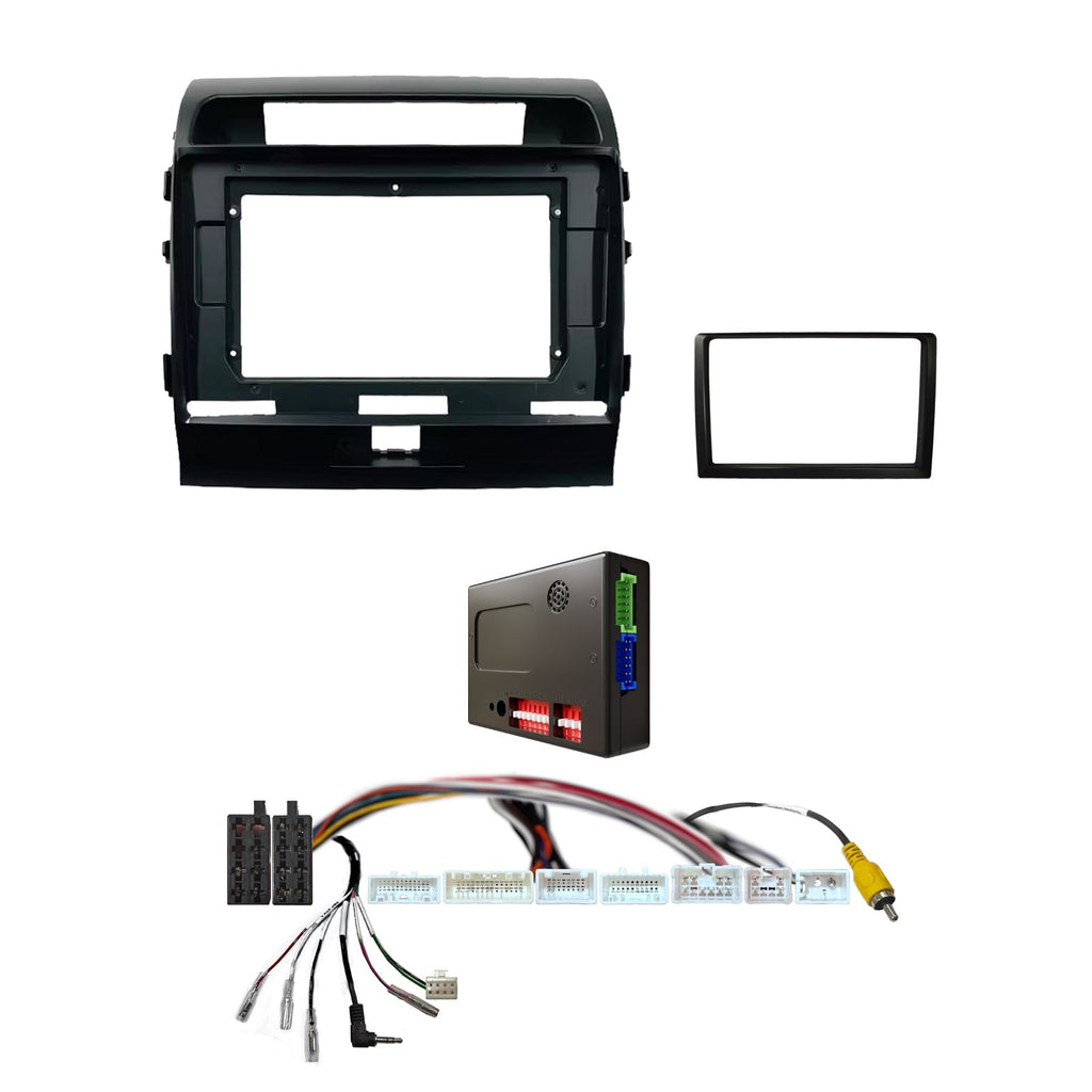 CAC FXTY54K1 9 Inch Fascia Kit Compatible with Toyota Landcruiser 2007-2015 200 Series 2016-2021 200 Series (GX Only)