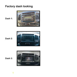 CAC FXTY54K1 9 Inch Fascia Kit Compatible with Toyota Landcruiser 2007-2015 200 Series 2016-2021 200 Series (GX Only)