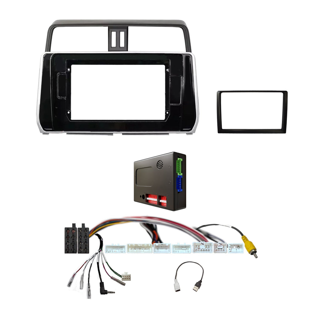 CAC FXTY58K1 9 Inch Fascia Kit Compatible with Toyota Prado 2017-2020 Dash 1 Factory JBL Amplified 360° Camera