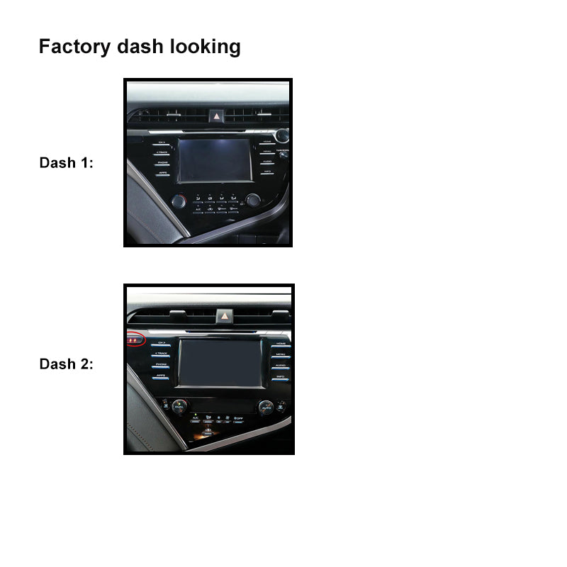 CAC FXTY9K1 9 Inch Fascia Kit Compatible with Toyota Camry 2018-2020 Dash 1 Dash 2