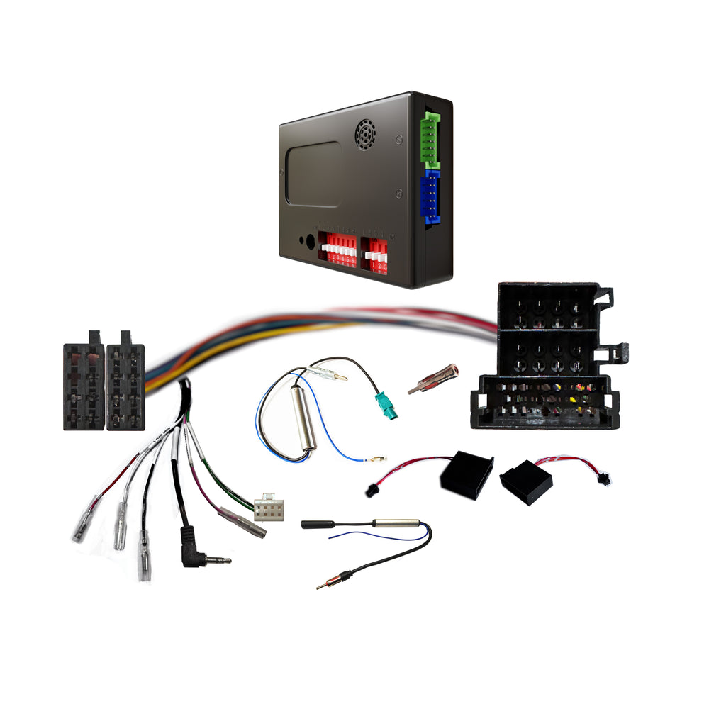 CAC HMB4K1 harness Compatible with Mercedes CLK 2000-2004 Dash 1 Includes SWC, Antenna