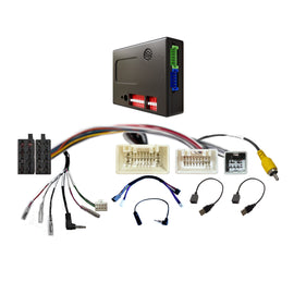 CAC HMT4AK3 harness Compatible with Mitsubishi with Rockford Fosgate, Factory 360° Camera Includes SWC, Camera Retention, USB