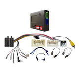 CAC HMT4AK3 harness Compatible with Mitsubishi with Rockford Fosgate, Factory 360° Camera Includes SWC, Camera Retention, USB