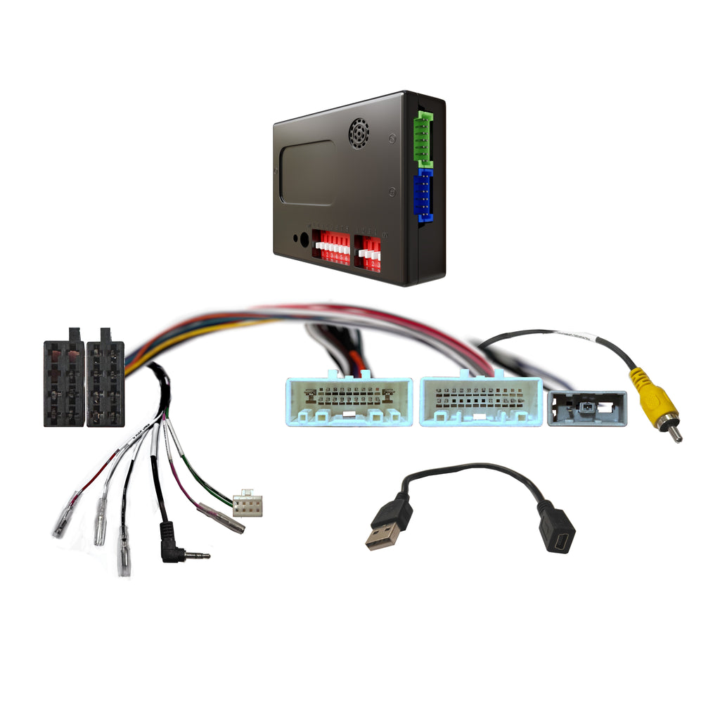 CAC HNS3K harness Compatible with Nissan Includes SWC, Factory 360° Camera Retention, USB, Antenna