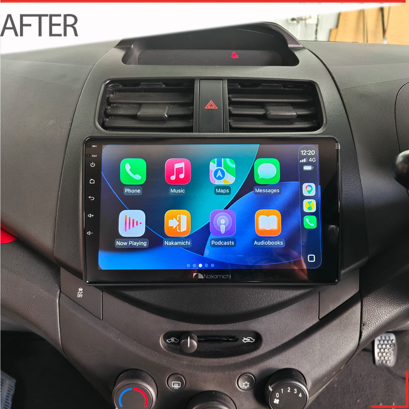 Nakamichi Android NA9HOLDENBARINA2011SP Wireless Apple Carplay Android Auto Sat Nav Solution compatible with Holden Barina 2011 TK Special