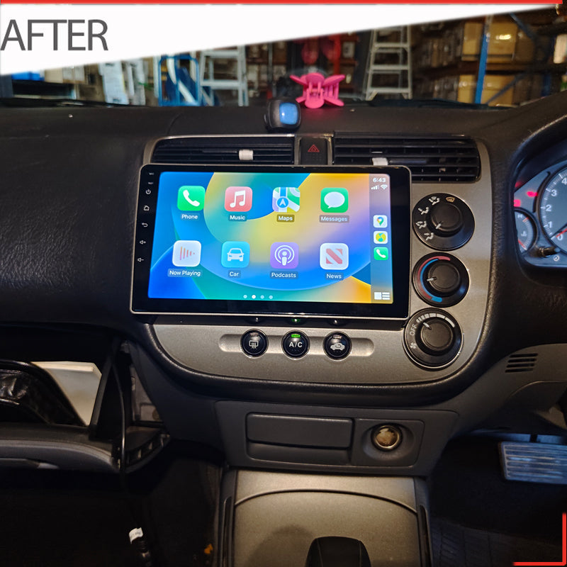 Nakamichi Android NA9HONDACIVIC20002005SEDAN Wireless Apple Carplay Android Auto Sat Nav Solution compatible with Honda Civic 2000-2005 Sedan