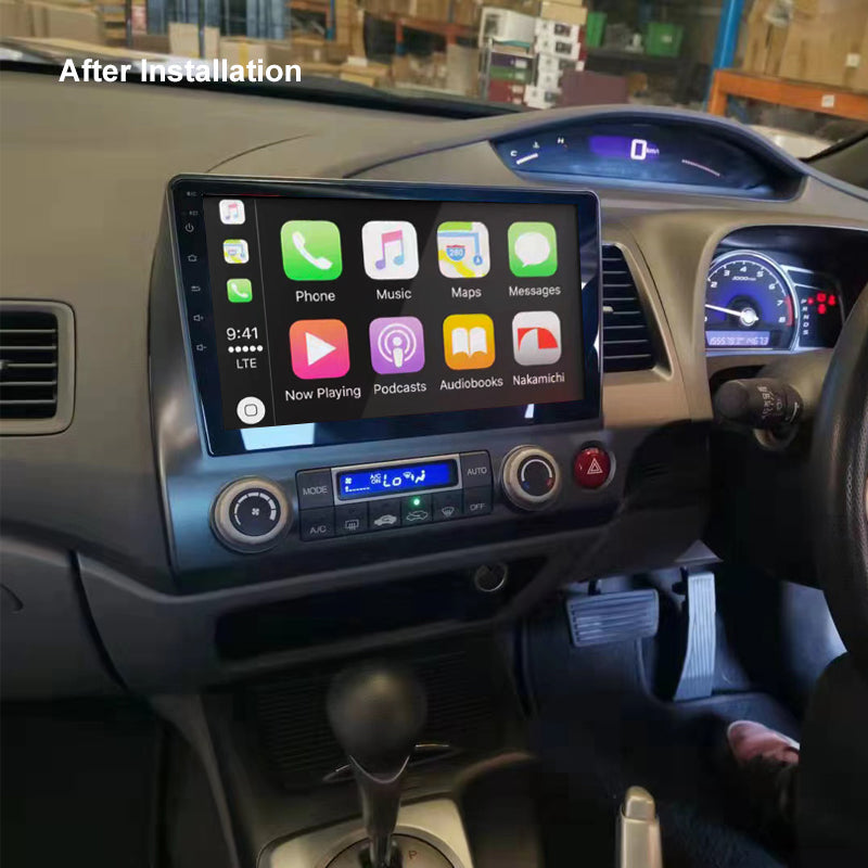 Nakamichi Android NAXHONDACIVIC20062011SEDAN Wireless Apple Carplay Android Auto Sat Nav Solution compatible with Honda Civic 2006-2011 Sedan