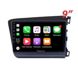 Nakamichi Android NA9HONDACIVIC20122015SEDAN Wireless Apple Carplay Android Auto Sat Nav Solution compatible with Honda Civic 2012-2015 Sedan