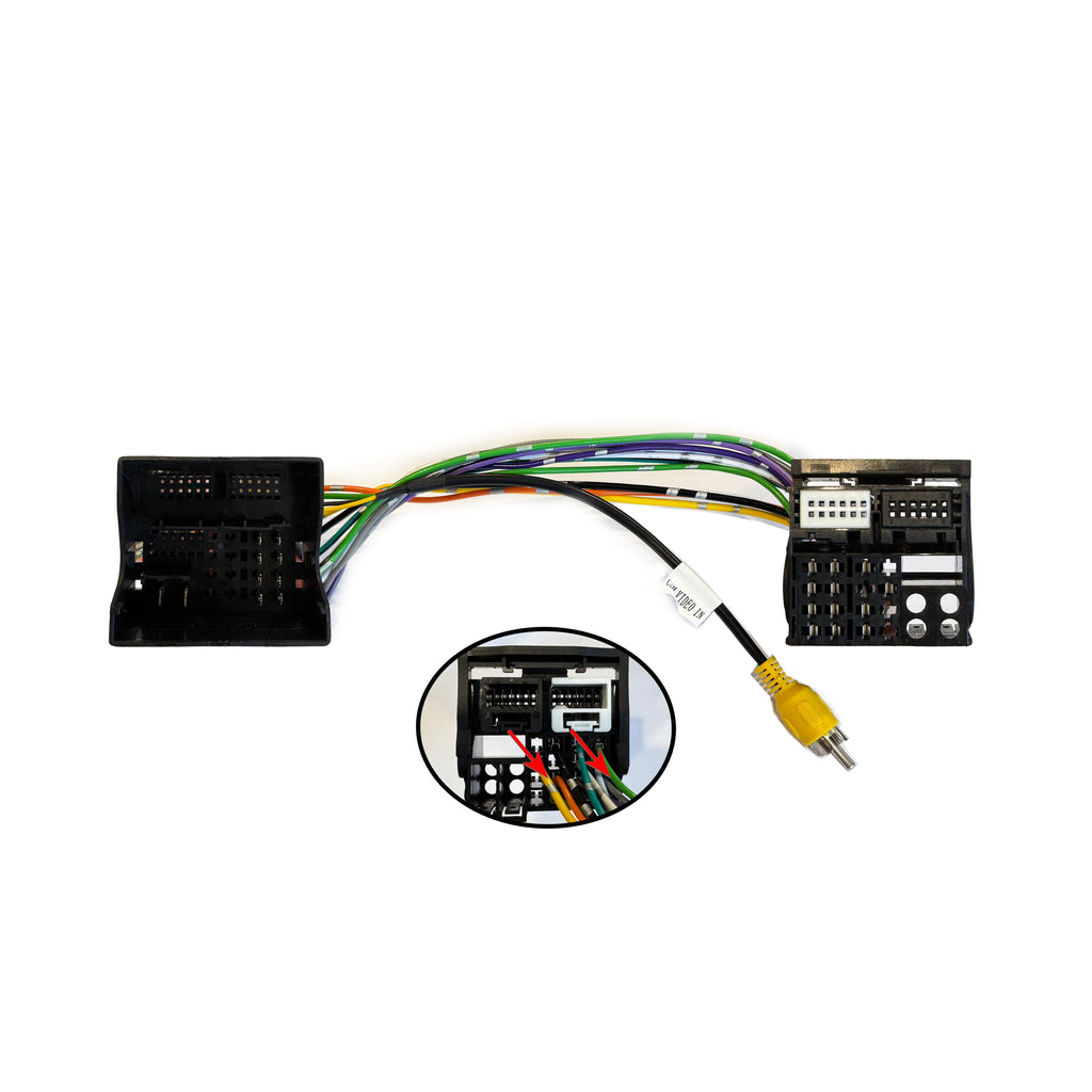 CAC HVW5 MQB To PQ harness Adapter Connector Convertor Compatible with Volkswagen MIB New Models To Old Models