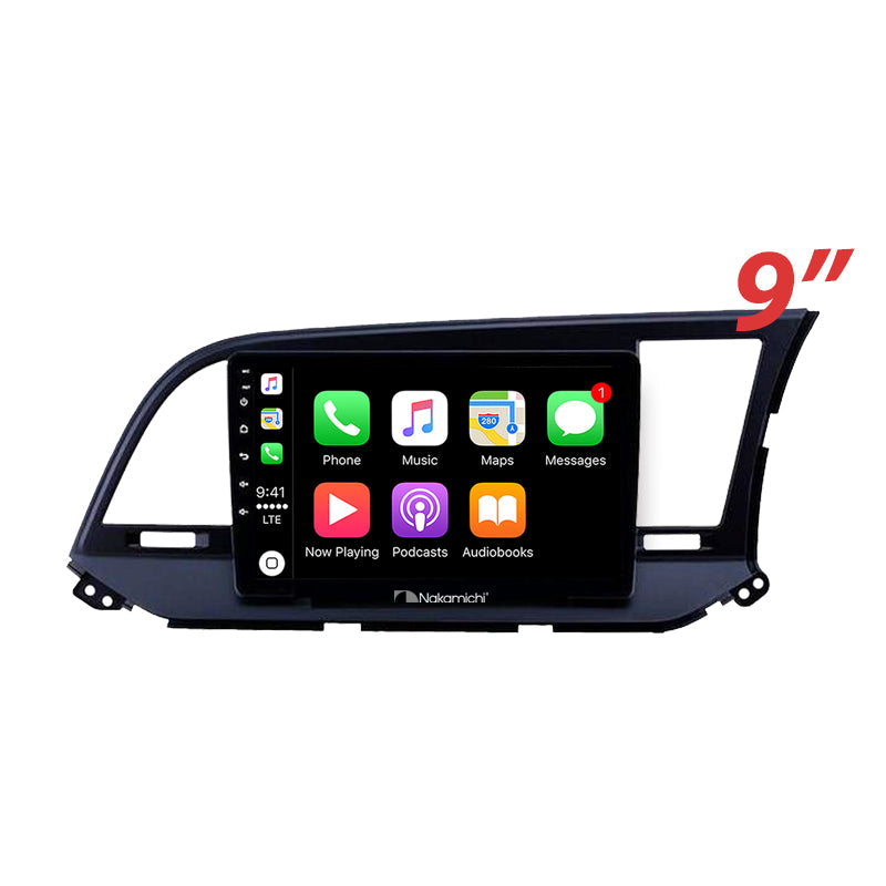 Nakamichi Android NA9HYUNDAIELANTRA20162020 Wireless Apple Carplay Android Auto Sat Nav Solution compatible with Hyundai Elantra 2016-2020