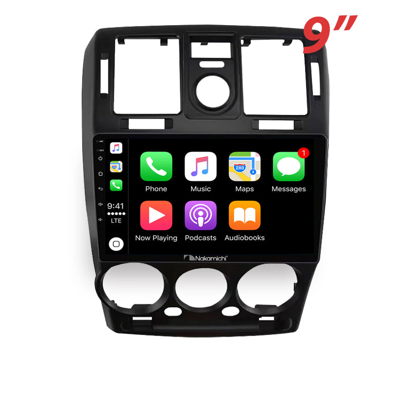 Nakamichi Android NA9HYUNDAIGETZ20052011 Wireless Apple Carplay Android Auto Sat Nav Solution compatible with Hyundai Getz 2005-2011