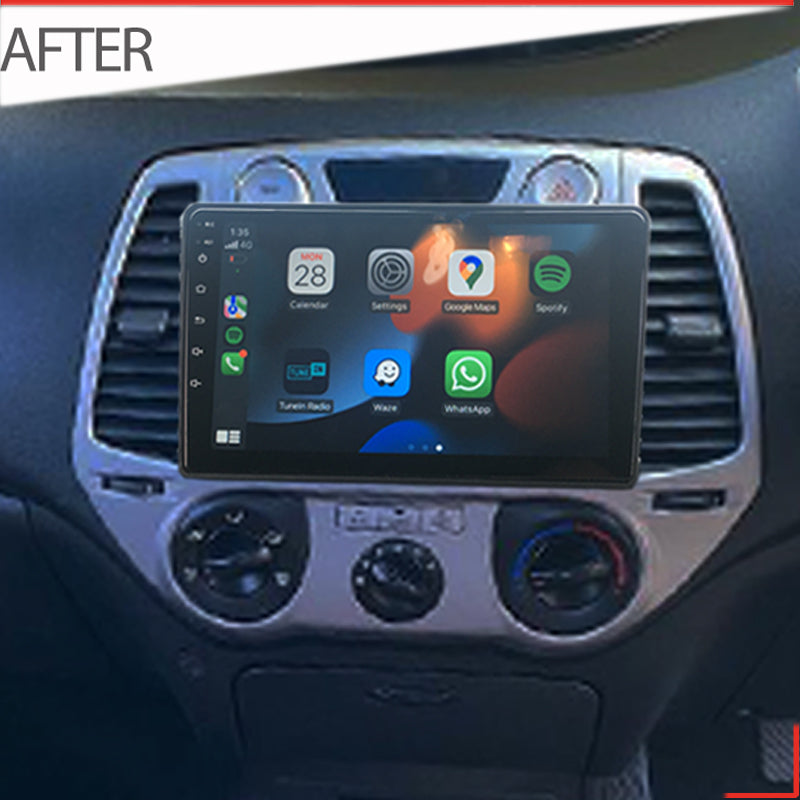 Nakamichi Android NA9HYUNDAII2020102012 Wireless Apple Carplay Android Auto Sat Nav Solution compatible with Hyundai i20 2010-2012