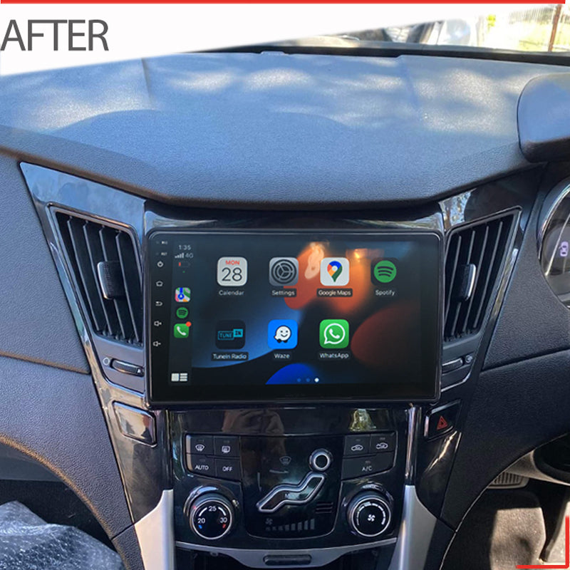 Nakamichi Android NA9HYUNDAII4520092012 Wireless Apple Carplay Android Auto Sat Nav Solution compatible with Hyundai i45 2009-2012