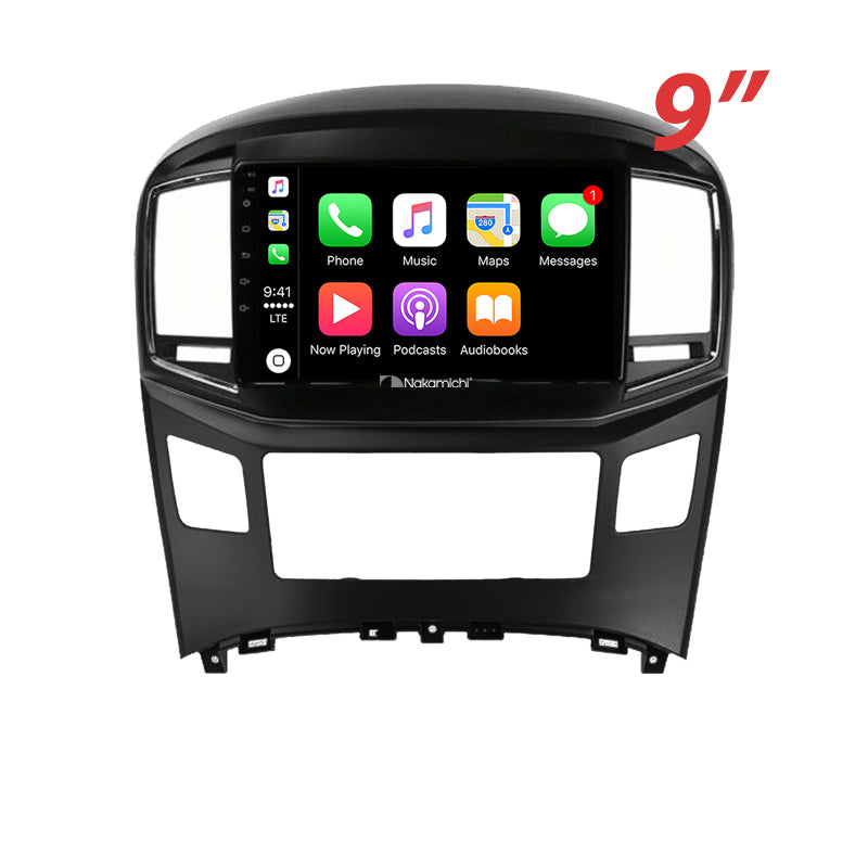 Nakamichi Android NA9HYUNDAIILOADIMAX2015ON Wireless Apple Carplay Android Auto Sat Nav Solution compatible with Hyundai iLoad iMax 2015+