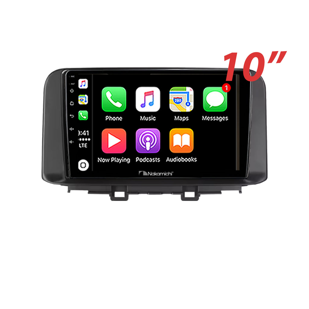Nakamichi Android NAXHYUNDAIKONA20172022 Wireless Apple Carplay Android auto Sat Nav solution compatible with Hyundai Kona 2017-2022