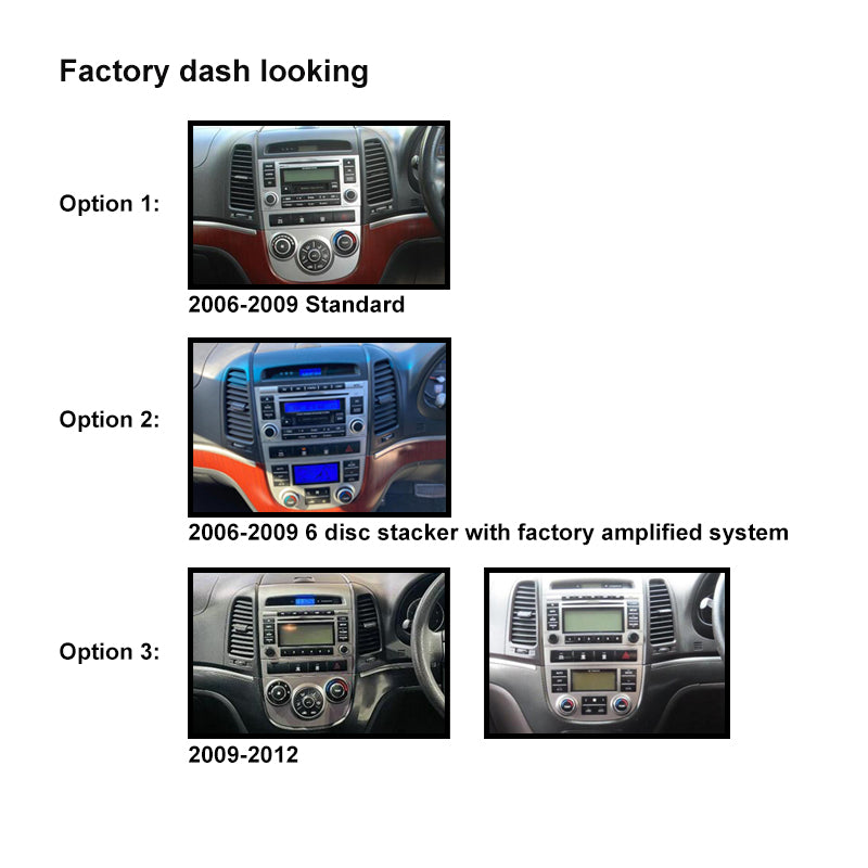 Nakamichi Android NA9HYUNDAISANTAFE20062012 Wireless Apple Carplay Android Auto Sat Nav Solution compatible with Hyundai Santafe 2006-2012
