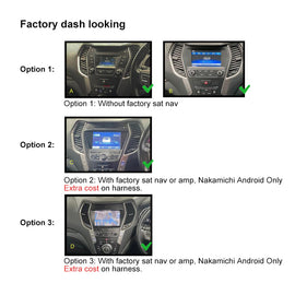 Nakamichi Android NA9HYUNDAISANTAFE20132018 Wireless Apple Carplay Android Auto Sat Nav Solution compatible with Hyundai Santafe 2013-2018