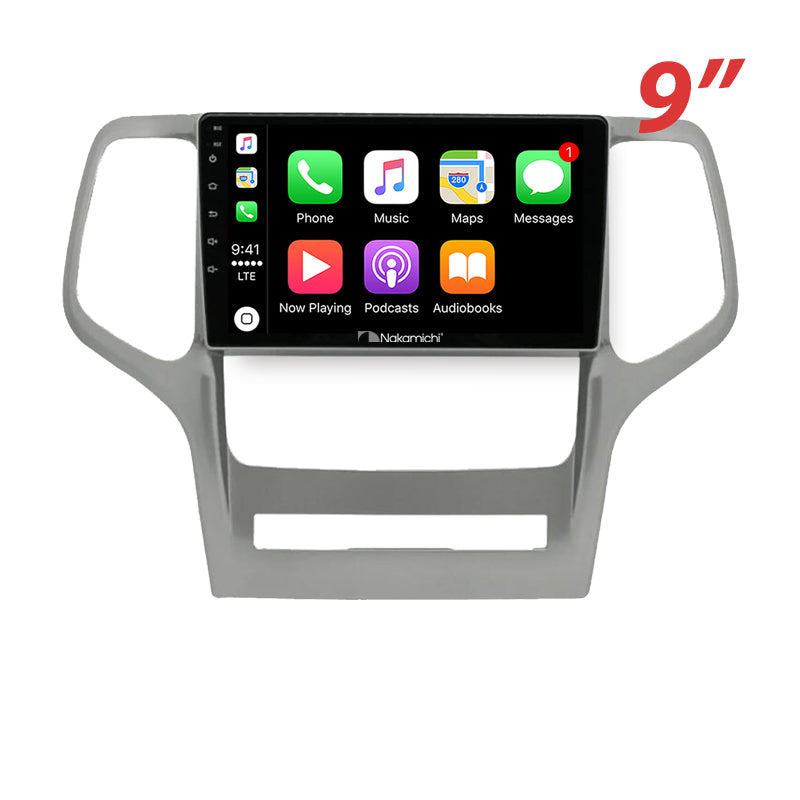 Nakamichi Android NA9JEEPGRANDCHEROKEE20112013 Wireless Apple Carplay Android Auto Sat Nav Solution compatible with Jeep Grand Cherokee 2011-2013