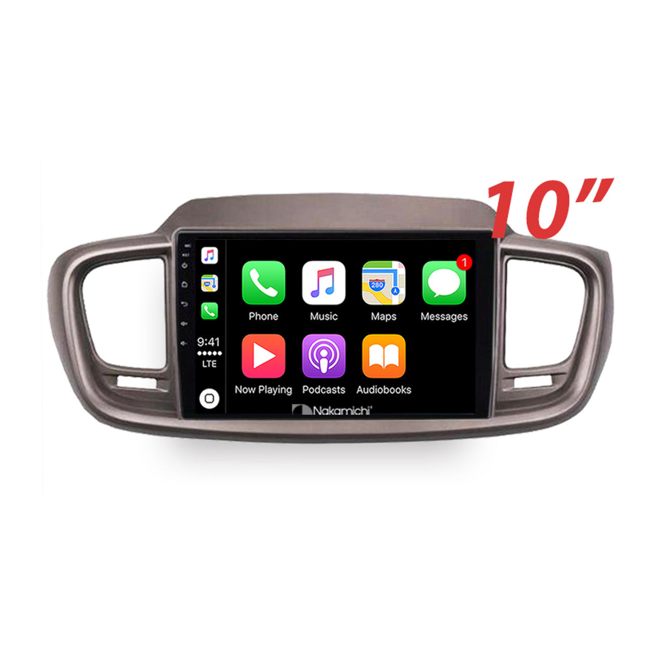 Nakamichi Android NAXKIASORENTO20152019 Wireless Apple Carplay Android auto Sat Nav solution compatible with Kia Sorento 2015-2019