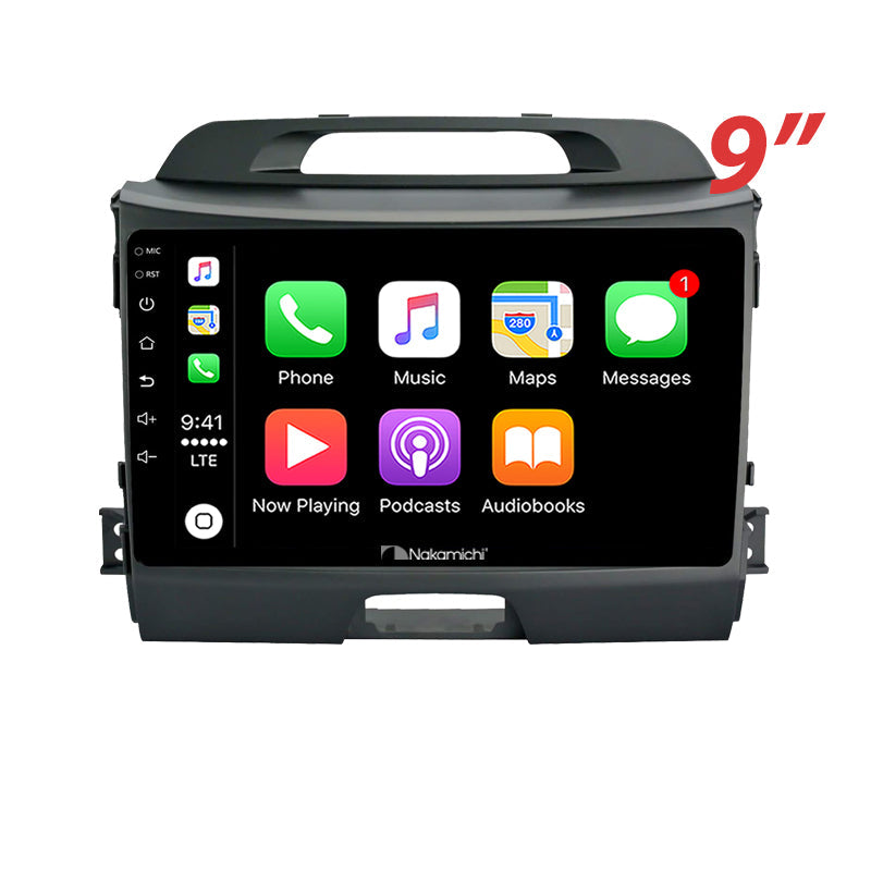 Nakamichi Android NA9KIASPORTAGE20102015 Wireless Apple Carplay Android Auto Sat Nav Solution compatible with Kia Sportage 2010-2015