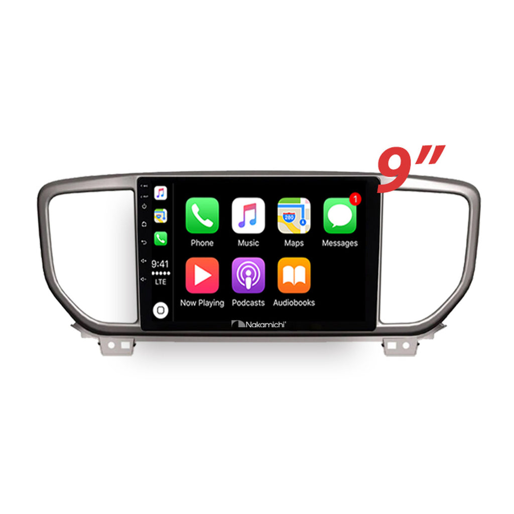 Nakamichi Android NA9KIASPORTAGE20192021 Wireless Apple Carplay Android auto Sat Nav solution compatible with Kia Sportage 2019-2021