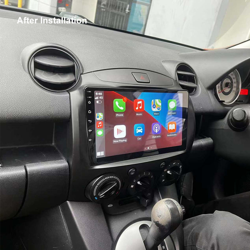 Nakamichi Android NA9MAZDA220072014 Wireless Apple Carplay Android Auto Sat Nav Solution compatible with Mazda 2 2007-2014