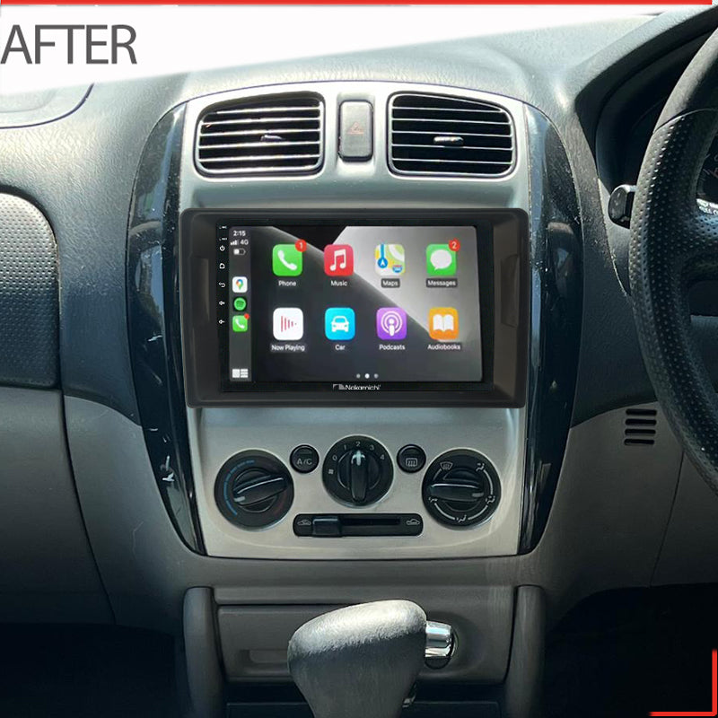 Nakamichi Android NAXMAZDA32319982004 Wireless Apple Carplay Android Auto Sat Nav Solution compatible with Mazda 323 1998-2004