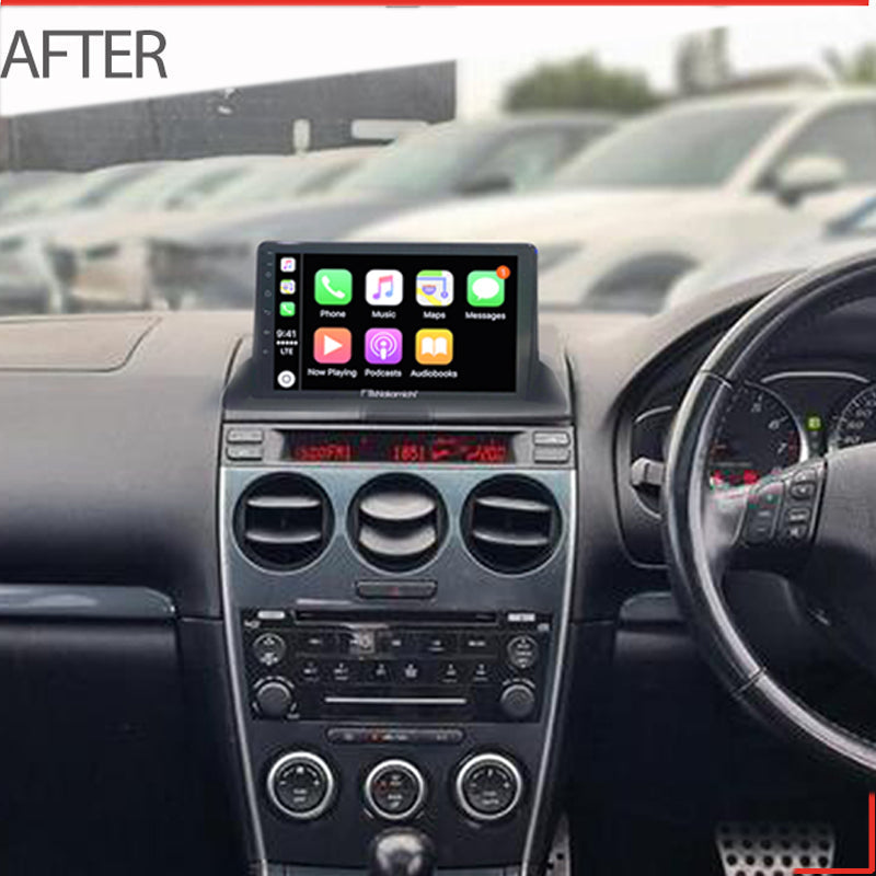 Nakamichi Android NA9MAZDA620022008 Wireless Apple Carplay Android auto Sat Nav solution compatible with Mazda 6 2002-2008