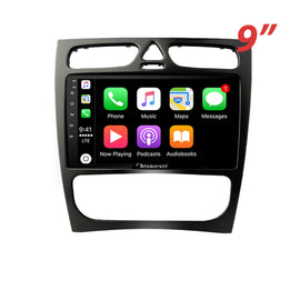 Nakamichi Android NA9MERCEDESCCLASS20012004W203 Wireless Apple Carplay Android Auto Sat Nav Solution compatible with Mercedes C-Class 2001-2004 W203