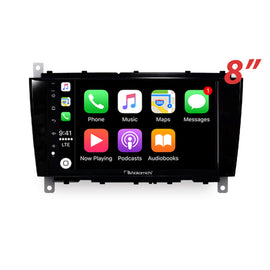 Nakamichi Android NA8MERCEDESCCLASS20042006W203 Wireless Apple Carplay Android auto Sat Nav solution compatible with Mercedes C-Class 2004-2006 W203