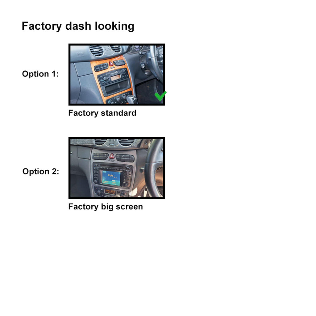 Nakamichi Android NA9MERCEDESCLK20012004 Wireless Apple Carplay Android Auto Sat Nav Solution compatible with Mercedes Mercedes CLK 2001-2004